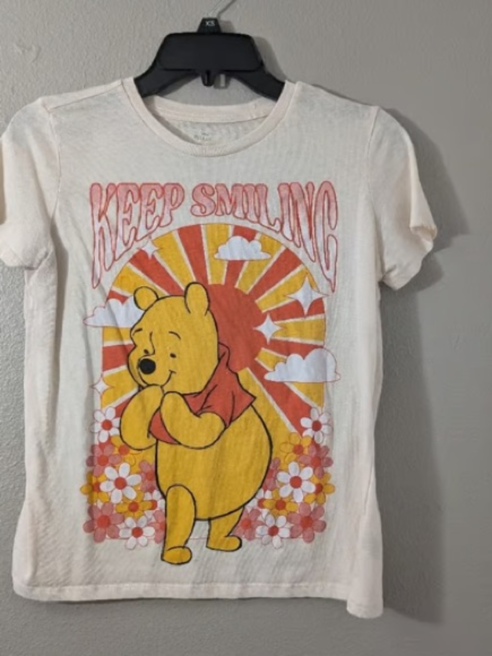 Keep Smiling Yellow Graphic Kids Tee